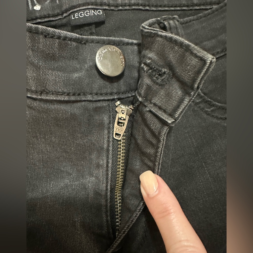 CALVIN KLEIN JEANS BLACK LEGGING JEAN WOMEN’S SIZE 28/6 EXCELLENT CONDITION - Picture 7 of 13